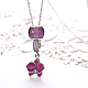 925 Sterling Silver Pendant Necklaces NJEW-BB18226-4