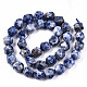 Natural Blue Spot Jasper Beads Strands G-S368-009C-2