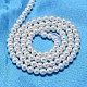 Redondo shell hebras de abalorios de perlas X-BSHE-L011-2.5mm-A013-3