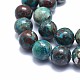 Natural Chrysocolla Beads Strands G-I249-B05-02-3