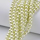Chapelets de perles en verre nacré HY-6D-B04-4