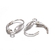 925 Sterling Silver Leverback Hoop Earring Findings STER-A002-180-3