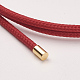 Braided Nylon Wrap Bracelets BJEW-K176-A-3