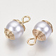 Colgantes de perlas de imitación de plástico abs KK-N235-017-4