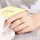 Trendy Gold Plated Brass Cubic Zirconia Wide Band Finger Rings RJEW-BB15365-7G-5