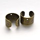 Brass Cuff Earring Findings KK-E650-08AB-NF-1