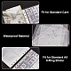 BENECREAT 90Pcs Loose-Leaf Binder Card Storage Pockets 1&2&4 Compartment Photo Storage Pockets Document Keeper Pockets for 6 Hole Loose-Leaf Binder A5 Pocket Sleeve Refill Paper AJEW-BC0003-60-4
