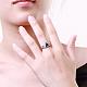 Gorgeous Brass Cubic Zirconia Triangle Finger Rings for Women RJEW-BB04180-C-8P-5