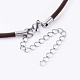 Stile tibetano in lega di collane di perline NJEW-JN02329-01-3