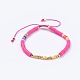 Bracelets de perles tressées réglables BJEW-JB05098-03-1