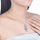 Classic 925 Sterling Silver Pendant Necklace NJEW-BB30729-A-3