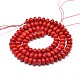 Natural Coral Abacus Beads Strands CORA-L037-11A-2