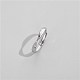 925 anillos ajustables de plata esterlina para parejas mejores amigos STER-BB44750-C-3