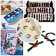 CHGCRAFT 10Pcs Puzzle Pattern Silicone Beads for DIY Necklaces Bracelet Keychain Making Handmade Crafts SIL-CA0001-72-6