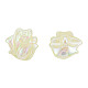 Perlas de acrílico chapadas en arco iris iridiscentes OACR-N010-063-3