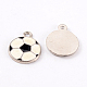 Bracelet de perles avec pendentifs en émail en alliage de football AD8589Y-2