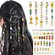 Kits de tressage de dreadlocks de cheveux en alliage de bricolage DIY-TA0004-48-2