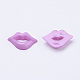 Cabochons en forme de lèvre en acrylique X-BUTT-E024-A-02-2