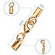 Alloy Clip Ends With Lobster Claw Clasps KK-PH0034-22-2