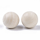 天然木製丸玉  DIY装飾木工ボール  未完成の木製の球  穴なし/ドリルなし  染色されていない  無鉛の  アンティークホワイト  29~30mm WOOD-T014-30mm-2