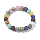 Bracelets extensibles avec perles en pierre précieuse naturelle BJEW-M007-02-2