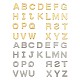 Yilisi 304 colgante de letra del alfabeto de acero inoxidable STAS-YS0001-03-2