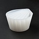 塗料注入用の再利用可能なスプリットカップ  樹脂混合用シリコンカップ  8つの仕切り  シェル形状  ホワイト  108.5x92x55mm  内径：12~19x82~100mm TOOL-G017-03-5