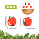 PH Pandahall 400 Stück rote Apfel-Polymer-Ton-Perlen CLAY-PH0001-83-2