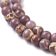 Brins de perles de jaspe impérial naturel G-I248-03G-3