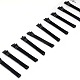 Cottura nero capelli ferro verniciato bobby pins semplice tornante PHAR-O002-01C-01S-2