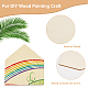 OLYCRAFT 20pcs 3.9x3.5 inch Unfinished Wood Home Plate 3cm Thick Wooden DIY Crafts Cutouts Unfinished Blank Wood Slices Undyed Pentagon Piece for DIY Painting Art Decoration WOOD-WH0024-140-4