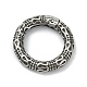 Tibetan Style 316 Surgical Stainless Steel Spring Gate Rings STAS-E191-06AS-01-1