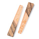 Pendentifs en résine transparente et bois de noyer RESI-S389-043A-B04-2