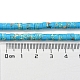 Brins de perles teintes en jaspe impérial synthétique G-D077-D01-02H-5