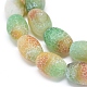 Chapelets de perle en agate naturelle patinée G-D0005-03C-3