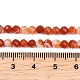 Нити бусин из натурального красного полосатого агата&nbsp;G-B175-D22-4mm-5