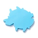 DIYストロー装飾シリコンモールド  レジン型  粘土工芸の金型ツール  サメの形状  ブルー  97x113.5x12mm  内径：44x67.5mm  40x54.5mmと23x14mm DIY-P030-48-2