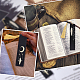 Ph pandahall メタルブックマーク 4 パック  月の羽のブックマーク、本好きのための金色のタッセが付いた黒いブックマーク、教師用のブックマーク、卒業、退職、誕生日、新学期、新年の贈り物 AJEW-PH0004-65-4