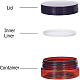 Plastic Cosmetics Cream Jar AJEW-WH0096-29-3