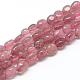 Chapelets de perles aux fraises en quartz naturel G-R445-6x8-17-1