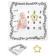 Monatliche Meilenstein-Babydecke aus Polyester für Jungen und Mädchen AJEW-WH0405-002-1