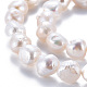 Naturales keshi abalorios de perlas hebras PEAR-S020-C02-4