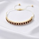 Плетеные браслеты из бисера из латуни и эмали в романском стиле JG2423-2-1