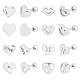 UNICRAFTALE 16 Pairs 8 Styles 304 Stainless Steel Barbell Cartilage Earrings EJEW-UN0001-51-1