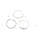 Verstellbare Nylonschnur geflochtene Perlen Armbänder Sets BJEW-JB05735-03-1