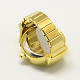 Relojes de cuarzo anillo elástico de hierro RJEW-R119-12-4