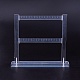 有機ガラスのピアスディスプレイ  ジュエリーディスプレイラック  透明  22.9x20.5cm EDIS-L006-17-2
