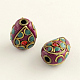 Teardrop Handmade Rhinestone Indonesia Beads IPDL-Q036-15A-1