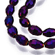 Chapelets de perles en verre électroplaqué GC885Y-4-3