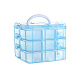 3-stöckige Aufbewahrungsbox aus transparentem Kunststoff CON-PW0001-036C-1